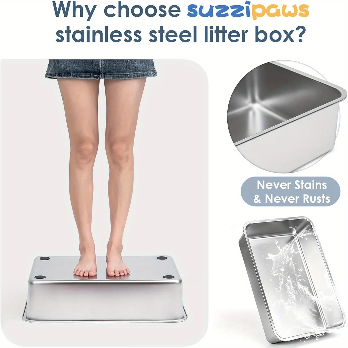 Self-Cleaning Cat Litter Box with Foot Pedal, Easy Waste Disposal, Odor Control, Large Capacity for Multiple Cats - Image 5