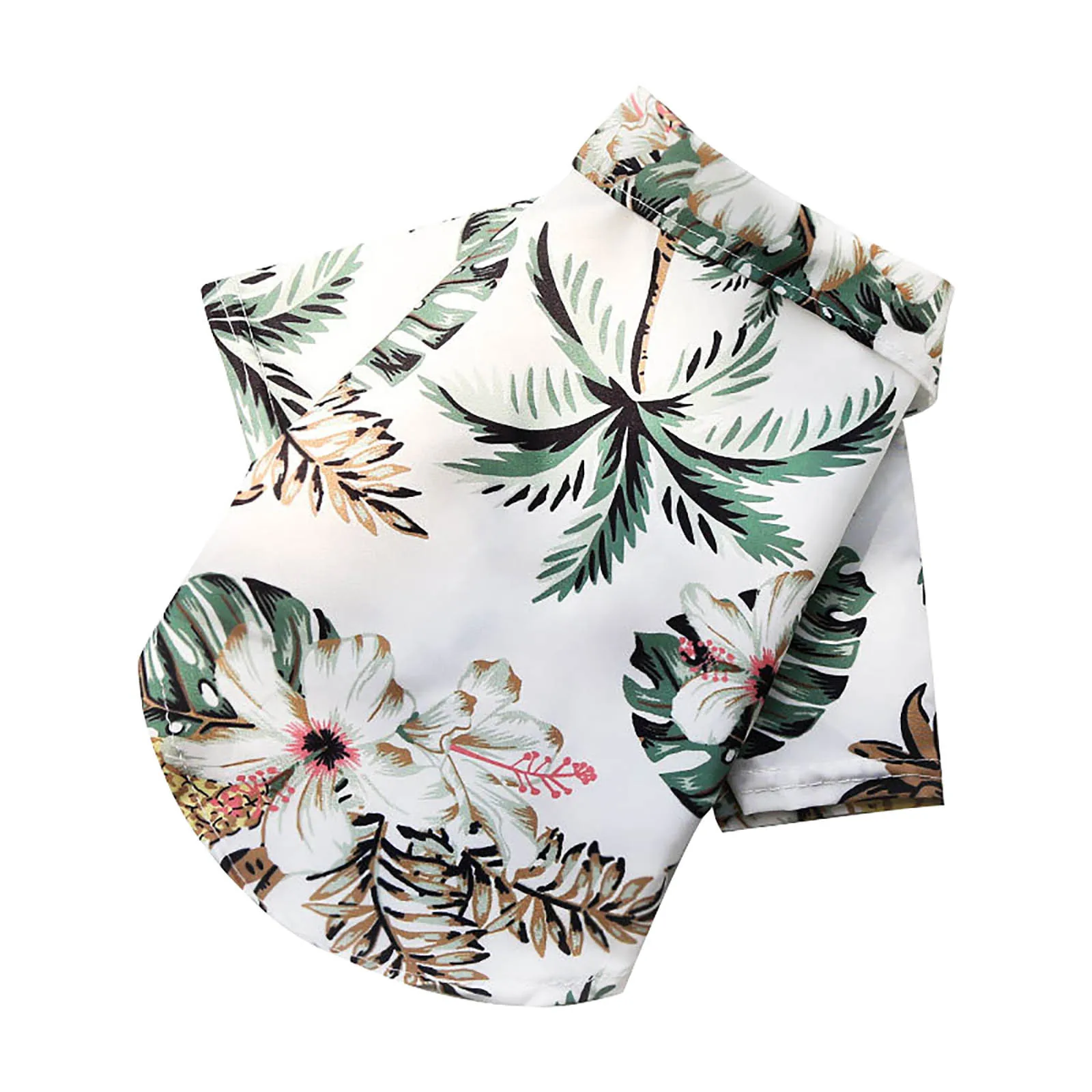 Pet Summer Cotton Shirts Hawaii Style Floral Pattern Dog Shirt Hawaiian Printed Puppy Doggie Shirt Beach Breathable Cool Clothes - Image 3