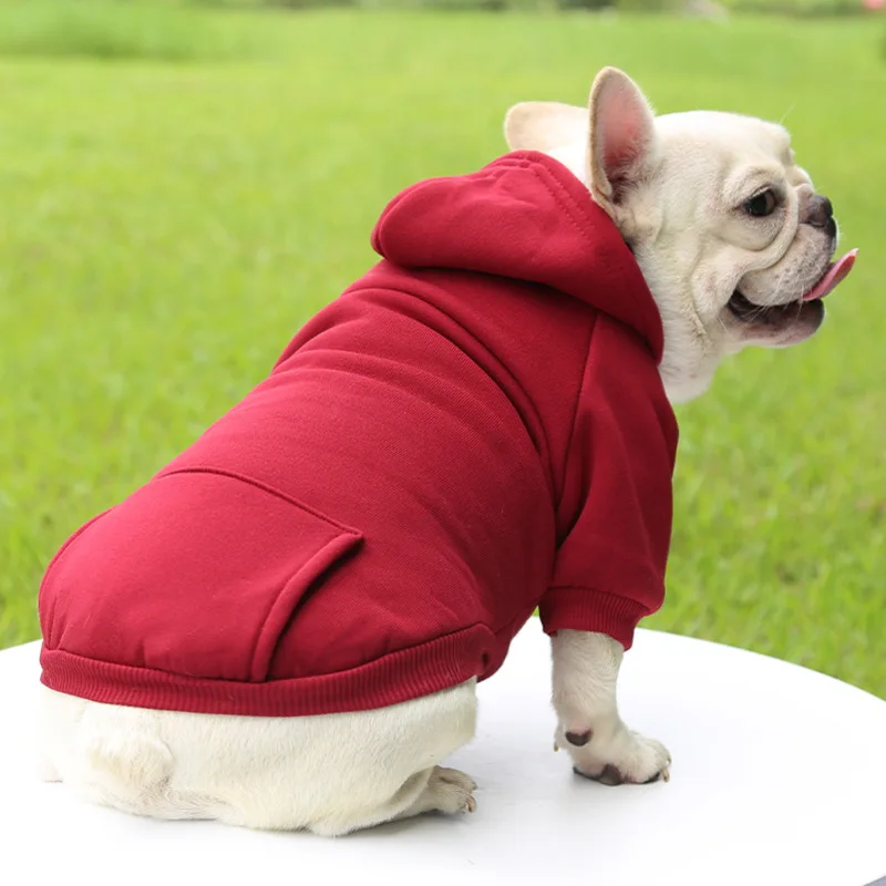 DualPet Dog Hoodie Winter Dog Sweaters Pet Cold Warm Weather Sweatshirt Hoodie for Small Medium Dogs and Cat XS-2XL Pet Supplies - Image 9