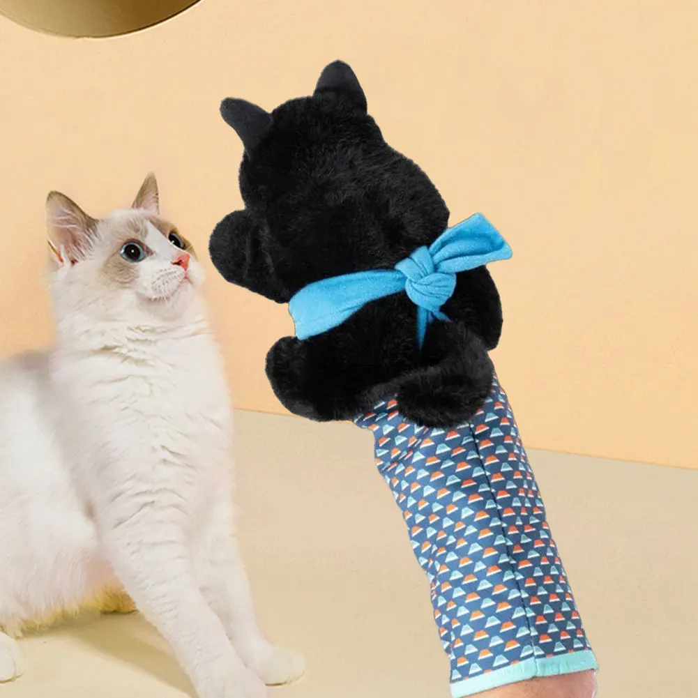 2/1pcs Cats Puppet Wrestler,Cat sumo Wrestler Toy Interactive Play Cat Plush Animal Toy With Sturdy Padding Cat Wrestling Gloves - Image 5