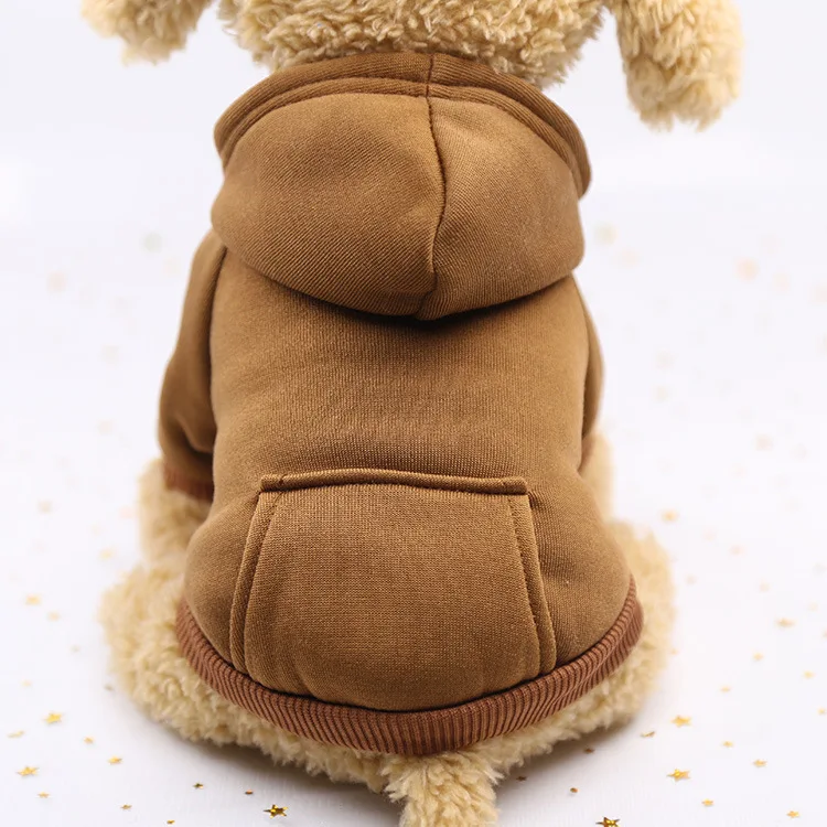 DualPet Dog Hoodie Winter Dog Sweaters Pet Cold Warm Weather Sweatshirt Hoodie for Small Medium Dogs and Cat XS-2XL Pet Supplies - Image 5